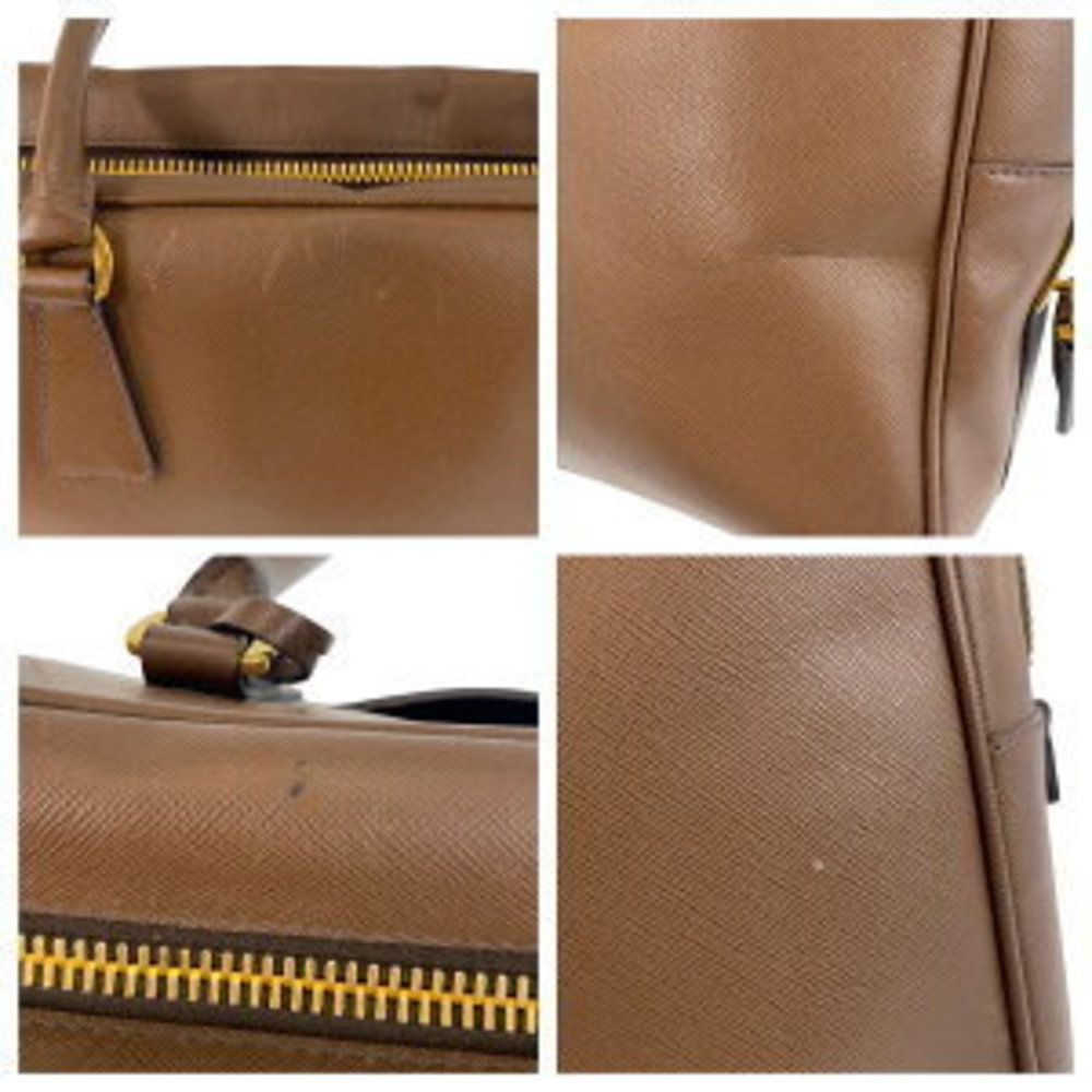 Prada Triangular Brown Leather Shoulder Bag - image 5